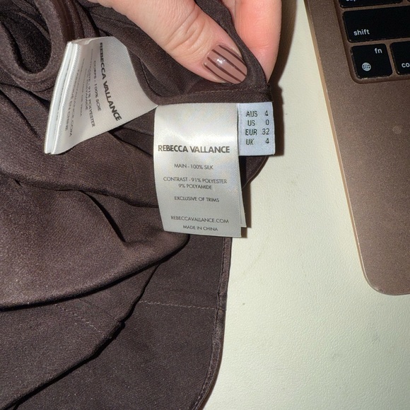 REBECCA VALLANCE Allegra silk maxi dress US 0 - Picture 6 of 10